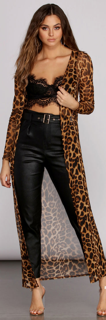 Spotted In Style Mesh Duster for 2022 festival outfits, festival dress, outfits for raves, concert outfits, and/or club outfits