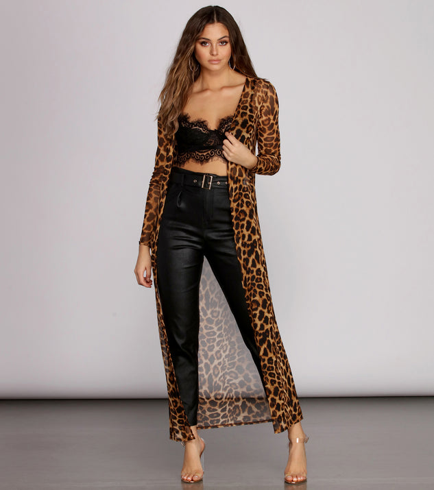 Spotted In Style Mesh Duster for 2022 festival outfits, festival dress, outfits for raves, concert outfits, and/or club outfits