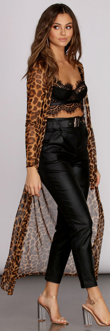 Spotted In Style Mesh Duster for 2022 festival outfits, festival dress, outfits for raves, concert outfits, and/or club outfits