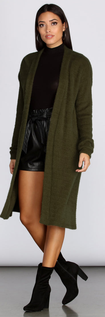 With fun and flirty details, Living Lavish Long Knit Cardigan shows off your unique style for a trendy outfit for the summer season!