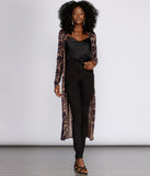 Workin' Woman Velvet Burnout Duster for 2023 festival outfits, festival dress, outfits for raves, concert outfits, and/or club outfits