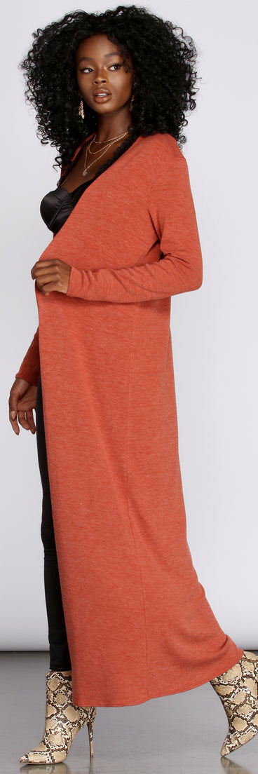 Stunning Simplicity Knit Duster helps create the best summer outfit for a look that slays at any event or occasion!
