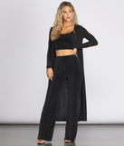 Glittering Long Knit Duster helps create the best summer outfit for a look that slays at any event or occasion!