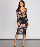 Flirty Florals Tie Front Top