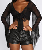 So Fab In Fringe Crop Top is a trendy pick to create 2023 festival outfits, festival dresses, outfits for concerts or raves, and complete your best party outfits!