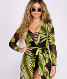 On Vacay Tropical Mesh Duster for 2023 festival outfits, festival dress, outfits for raves, concert outfits, and/or club outfits