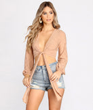 With fun and flirty details, Sweeten The Deal Eyelet Tie Front Top shows off your unique style for a trendy outfit for the summer season!