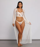 Chic And Sheer Mesh Belted Duster helps create the best summer outfit for a look that slays at any event or occasion!