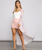 Mesmerizing Moments Mesh Floral Duster helps create the best summer outfit for a look that slays at any event or occasion!