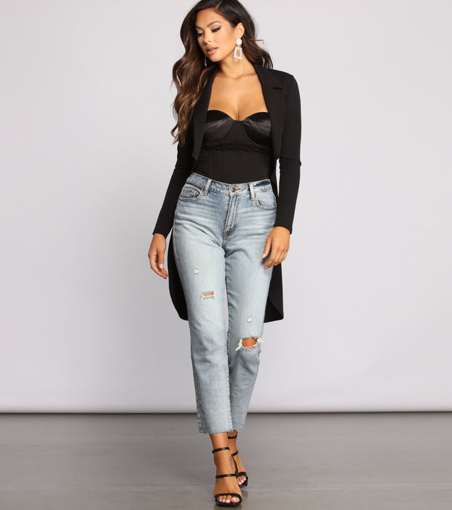 Lead the Way Long Crepe Jacket helps create the best summer outfit for a look that slays at any event or occasion!
