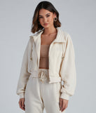 You’ll look stunning in the Casually Cozy Zip Front Jacket when paired with its matching separate to create a glam clothing set perfect for parties, date nights, concert outfits, back-to-school attire, or for any summer event!