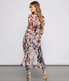 Flirty Floral Mesh Duster helps create the best summer outfit for a look that slays at any event or occasion!