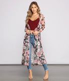 Flirty Floral Mesh Duster helps create the best summer outfit for a look that slays at any event or occasion!