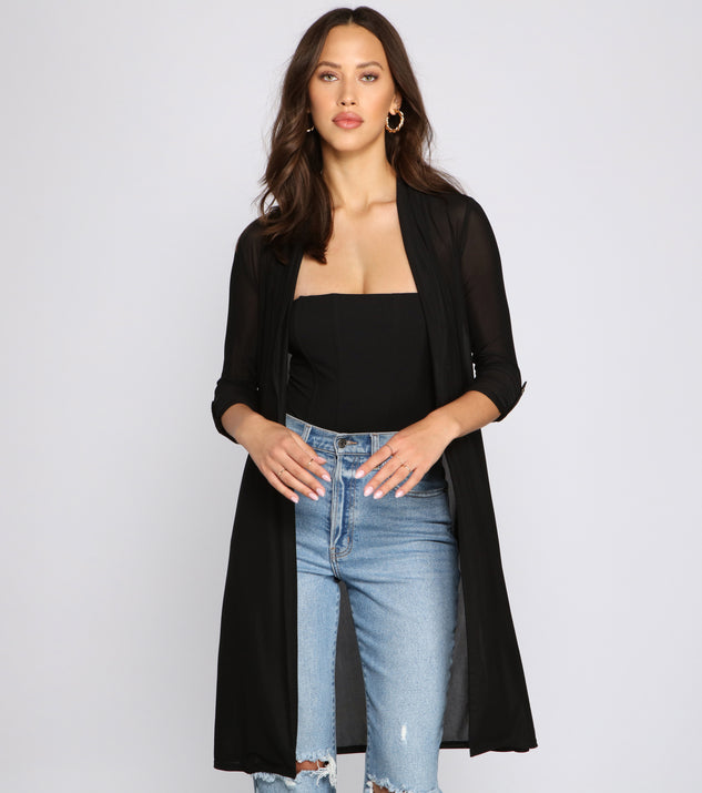 The Glam Squad Trench Duster helps create the best summer outfit for a look that slays at any event or occasion!