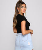 So Cheeky Ribbed Knit Tie Front Top helps create the best summer outfit for a look that slays at any event or occasion!