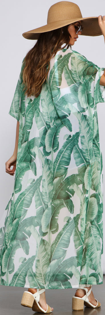 Miss Jetsetter Tropical Mesh Duster for 2023 festival outfits, festival dress, outfits for raves, concert outfits, and/or club outfits