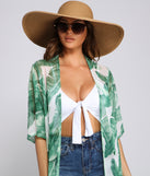 Miss Jetsetter Tropical Mesh Duster for 2023 festival outfits, festival dress, outfits for raves, concert outfits, and/or club outfits