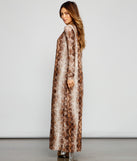 Stylish And Sassy Snake Knit Duster is a trendy pick to create 2023 festival outfits, festival dresses, outfits for concerts or raves, and complete your best party outfits!