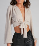 With fun and flirty details, Go For The Glow Tie Front Top shows off your unique style for a trendy outfit for the summer season!
