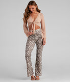 Somewhere Sweet Mesh Tie Front Crop Top