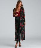 Blooming Beauty Floral Print Duster helps create the best summer outfit for a look that slays at any event or occasion!