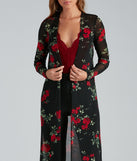 Blooming Beauty Floral Print Duster helps create the best summer outfit for a look that slays at any event or occasion!