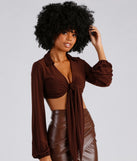 Collared Fun Tie Front Top helps create the best summer outfit for a look that slays at any event or occasion!