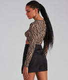 With fun and flirty details, Wild And Stylish Tie Front Top shows off your unique style for a trendy outfit for the summer season!