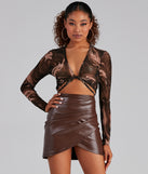 With fun and flirty details, Lose Your Marbles Tie-Front Top shows off your unique style for a trendy outfit for the summer season!