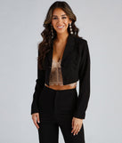 Major Boss Babe Cropped Crepe Blazer helps create the best summer outfit for a look that slays at any event or occasion!