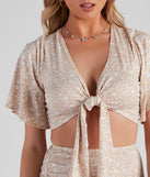 With fun and flirty details, She's Darling Ditsy Floral Crop Top shows off your unique style for a trendy outfit for the summer season!