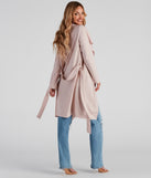 In Business Crepe Tie-Waist Duster helps create the best summer outfit for a look that slays at any event or occasion!