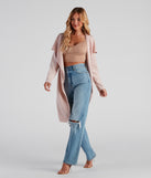 In Business Crepe Tie-Waist Duster helps create the best summer outfit for a look that slays at any event or occasion!