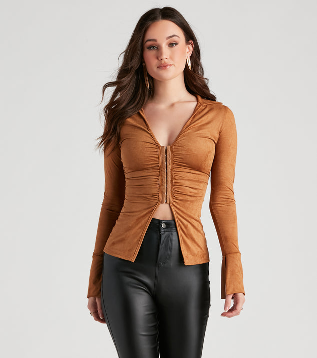 Sweeter In Faux Suede Slit Jacket helps create the best summer outfit for a look that slays at any event or occasion!