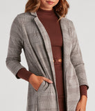 City Style Plaid Long Line Blazer helps create the best summer outfit for a look that slays at any event or occasion!