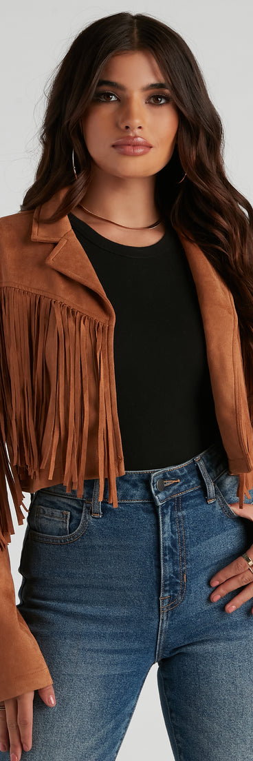 Tootin' Cute Faux Suede Jacket is a trendy pick to create 2023 festival outfits, festival dresses, outfits for concerts or raves, and complete your best party outfits!
