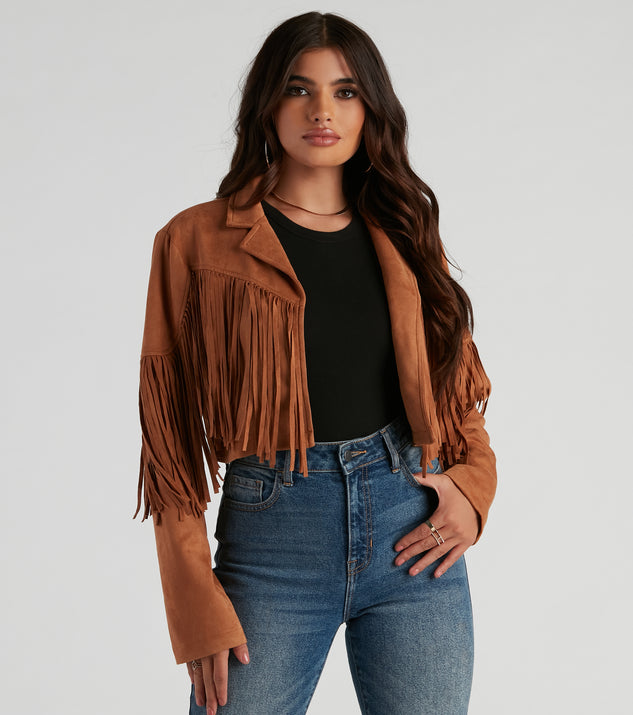 Tootin' Cute Faux Suede Jacket is a trendy pick to create 2023 festival outfits, festival dresses, outfits for concerts or raves, and complete your best party outfits!