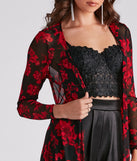 Sheer Intent Floral Mesh Duster helps create the best summer outfit for a look that slays at any event or occasion!