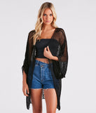 Shorebird Crochet Woven Kimono helps create the best summer outfit for a look that slays at any event or occasion!
