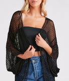 Shorebird Crochet Woven Kimono helps create the best summer outfit for a look that slays at any event or occasion!