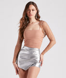 Luminous Glam Mesh Crop Bolero is the perfect Homecoming look pick with on-trend details to make the 2023 HOCO dance your most memorable event yet!