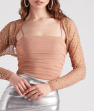 Luminous Glam Mesh Crop Bolero is the perfect Homecoming look pick with on-trend details to make the 2023 HOCO dance your most memorable event yet!