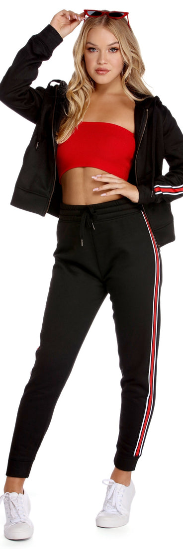 Striped And Ready Hoodie