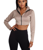 Zip On It Crop Top
