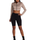 Zip On It Crop Top