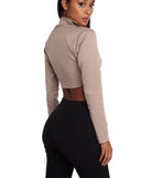 Zip On It Crop Top