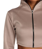 Zip On It Crop Top
