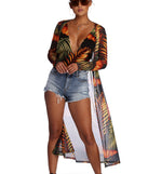 Tropic Touch Mesh Duster for 2023 festival outfits, festival dress, outfits for raves, concert outfits, and/or club outfits