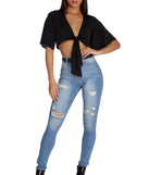 Tied To Fashion Crop Top is a fire pick to create 2023 festival outfits, concert dresses, outfits for raves, or to complete your best party outfits or clubwear!