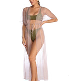 Mesmerize In Mesh Duster for 2022 festival outfits, festival dress, outfits for raves, concert outfits, and/or club outfits